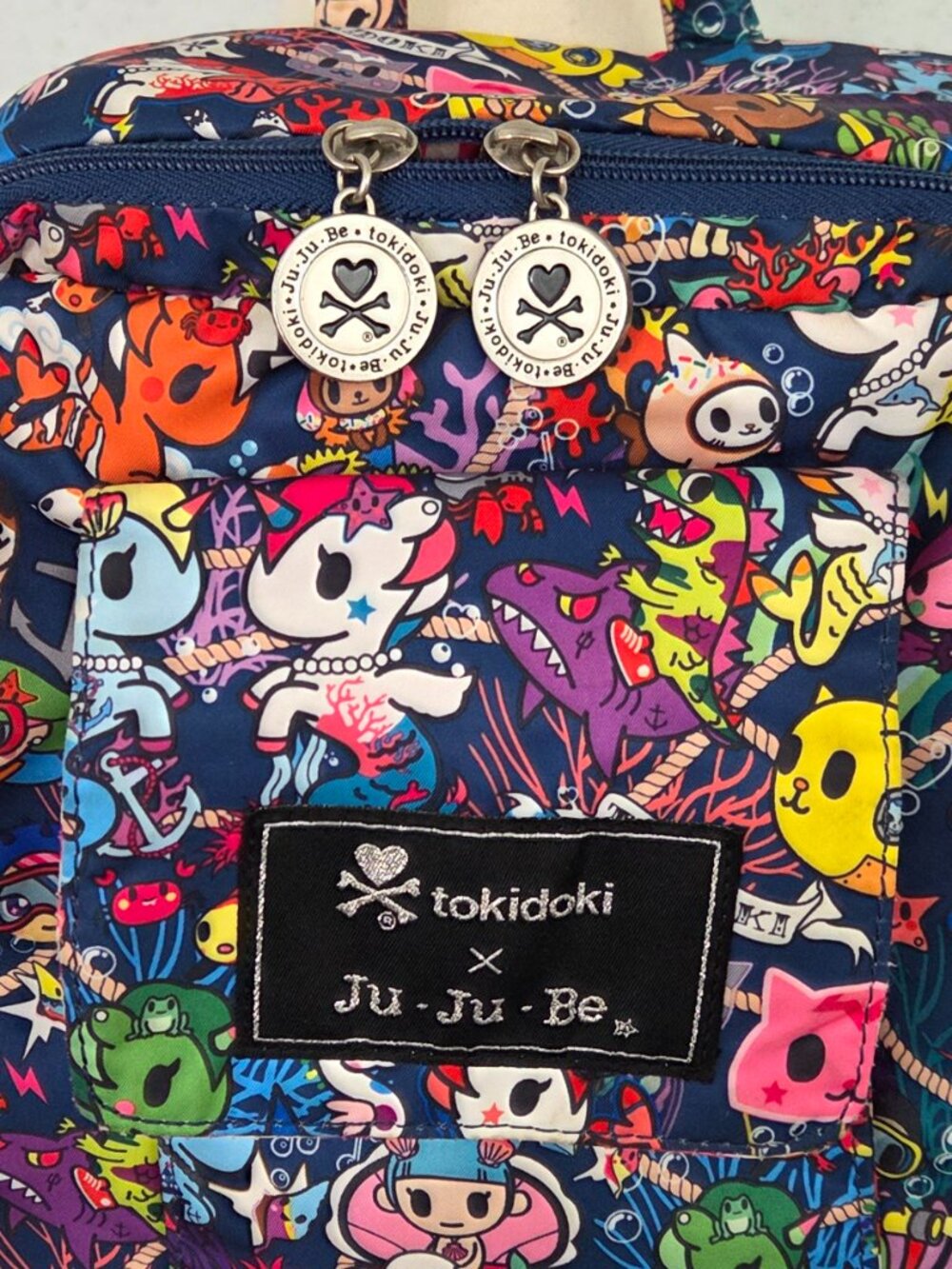 tokidoki x JuJuBe Sea Amo MiniBe Original RARE OG Navy EXCELLENT PLACEMENT - Picture 2 of 9